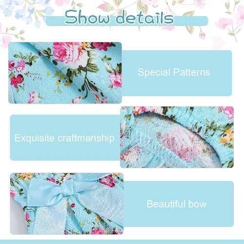 Floral Pet Dress 6-Pack with Satin Waist Bow - image 2