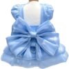 Princess Bow Dress with D-Ring for Small Dogs and Cats